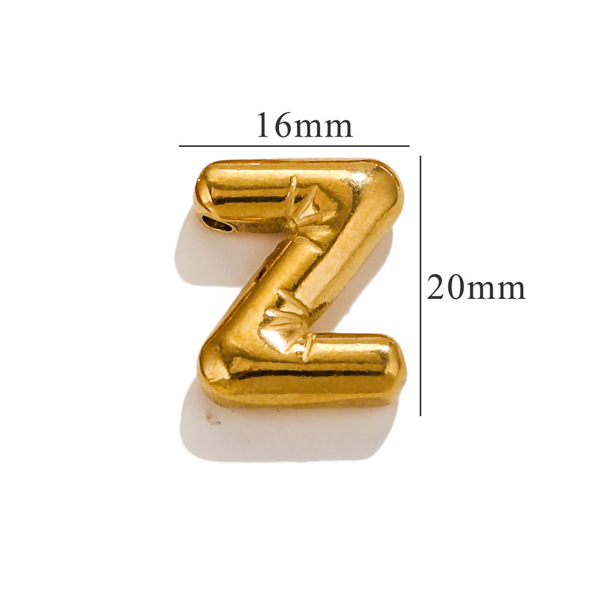 Gold color / 1 Piece Classic Simple Style Letter Z Shape Stainless Steel  Gold Color Women's Pendant Picture26